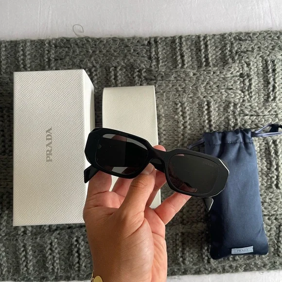 Prada | Accessories | Prada Black Sunglasses | Poshmark display picture 3